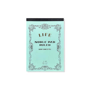 Life Stationery Japanese Paper 'Noble Note' Notepad Grid A5 - Light Blue