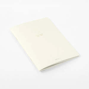 Free Gift: Midori Colour Dot Grid A5 Notebook - White