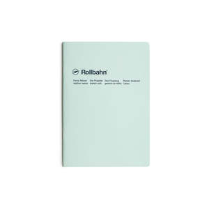Notebooks: Delfonics Rollbahn Slim Notebook Grid A5 - Light Blue