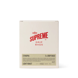 Coffee: Coffee Supreme Drip Bags (5-pack) - Ethiopia Blend