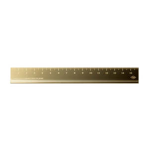 TRAVELER'S 15cm Brass Ruler
