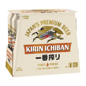 Kirin Ichiban Shibori Cans 6x500ml - International Beer Super Liquor