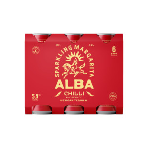Tequila RTD: Alba Chilli Sparkling Margarita 5.9% Cans 6x250ml - Tequila RTD Super Liquor
