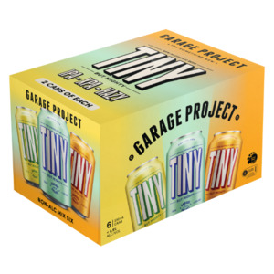 New Zealand Beer: Garage Project Tiny 3x2 Non-Alc Mix Six Cans 6x330ml - New Zealand Beer Super Liquor