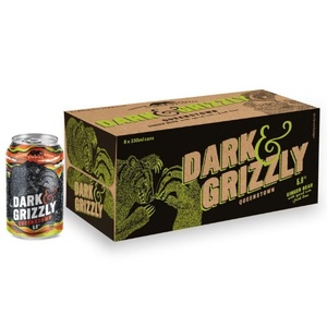 Flavoured Beer: Crimson Badger Brewing Dark & Grizzly 5.8% Cans 8x330ml - Flavoured Beer Super Liquor