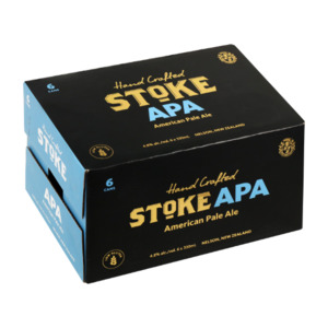 Stoke APA Cans 6x330ml - New Zealand Beer Super Liquor