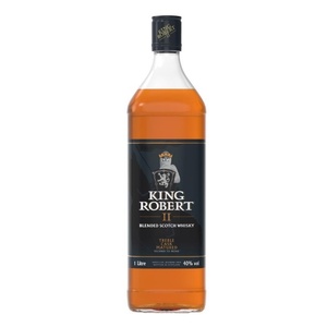 King Robert II Treble Cask Aged 1 Litre - Blended Whisky Super Liquor