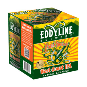 Eddyline Crank Yanker IPA Cans 4x440ml - Craft Beer Super Liquor
