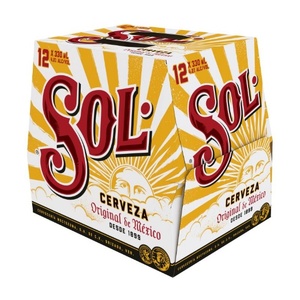 International Beer: SOL Cerveza Original de México Bottles 12x330ml - International Beer Super Liquor