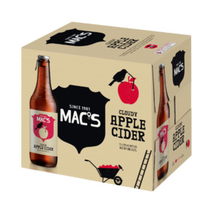 Cider: Mac's Cloudy Apple Cider Bottles 12x330ml - Cider Super Liquor