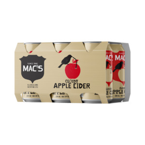 Cider: Mac's Cloudy Apple Cider Cans 6x330ml - Cider Super Liquor