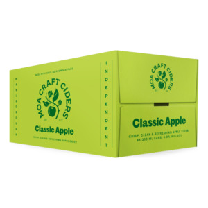 Cider: Moa Brewing Co Cider Classic Apple Cans 6x330ml - Cider Super Liquor