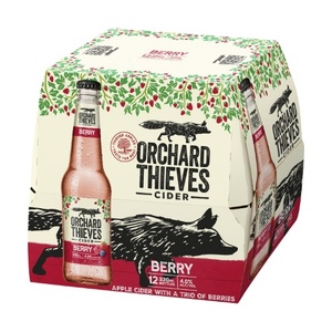 Cider: Orchard Thieves Cider Berry Bottles 12x330ml - Cider Super Liquor