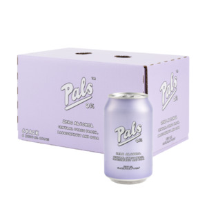 Pals 0% Central Otago Peach, Passionfruit Cans 6x330ml - Non Alcoholic RTD Super Liquor