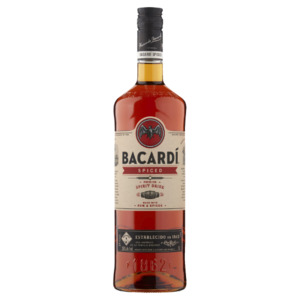 Flavoured Rum: Bacardí Spiced 1 Litre - Flavoured Rum Super Liquor