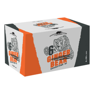Crimson Badger Brewing Ginger Bear 6% Cans 6x330ml - Flavoured Beer Super Liquor