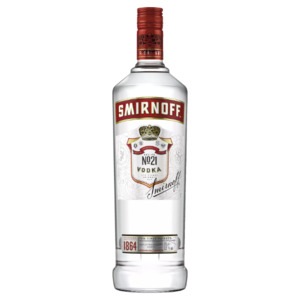 Vodka: Smirnoff Red No.21 Vodka 1 Litre - Vodka Super Liquor