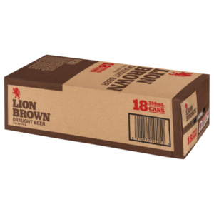 Value Beer: Lion Brown Cans 18x330ml - Value Beer Super Liquor