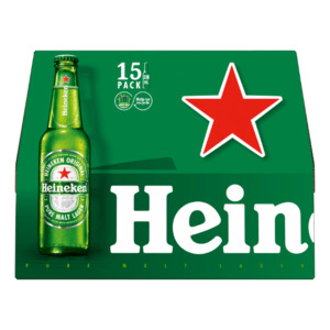 International Beer: Heineken Bottles 15x330ml - International Beer Super Liquor