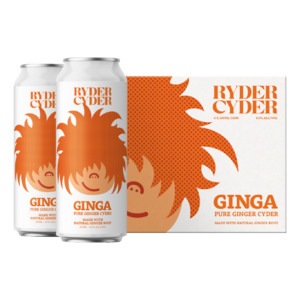 Cider: Ryder Cyder Ginga Pure Ginger Cyder Cans 6x330ml - Cider Super Liquor