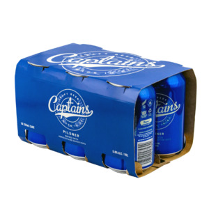 Captains Pilsner Cans 6x330ml - Craft Beer Super Liquor