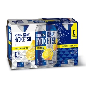 Kirin Hyoketsu Lemon Vodka Soda 6% Cans 6x330ml - Vodka RTD's Super Liquor