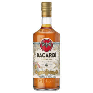 Gold Rum: Bacardí 4YO Añejo Cuatro Rum 700ml - Gold Rum Super Liquor