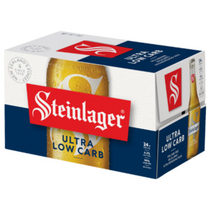 Steinlager Ultra Low Carb Bottles 24x330ml - New Zealand Beer Super Liquor