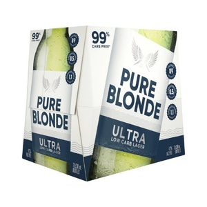 Pure Blonde Ultra Low Carb Lager Bottles 12x330ml - International Beer Super Liquor