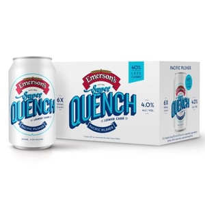 Craft Beer: Emerson's Super Quench Lower Carb Pacific Pilsner Cans 6x330ml - Craft Beer Super Liquor