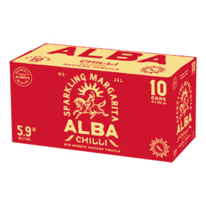 Products: Alba Chilli Sparkling Margarita 5.9% Cans 10x250ml - Tequila RTD Super Liquor