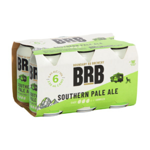 Craft Beer: Boundary Road Brewery Southern Pale Ale Cans 6x330ml - Craft Beer Super Liquor