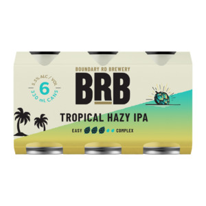 Craft Beer: Boundary Road Brewery Tropical Hazy IPA Cans 6x330ml - Craft Beer Super Liquor