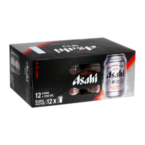 International Beer: Asahi Super Dry Cans 12x330ml - International Beer Super Liquor
