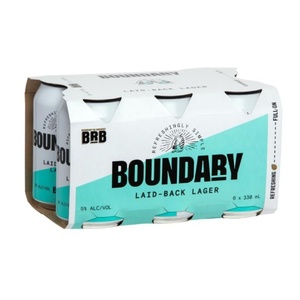 Craft Beer: Boundary Road Brewery Laid-Back Lager Cans 6x330ml - Craft Beer Super Liquor