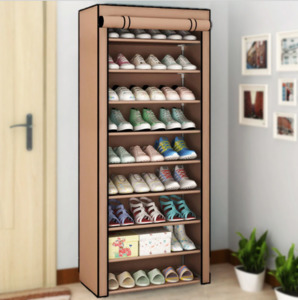 Household: Portable Shoe Storage Rack 9 Levels Easy assembly