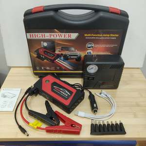 Car Battery Tools: Car Battery Jump Starter Powerbank with Air Compressor