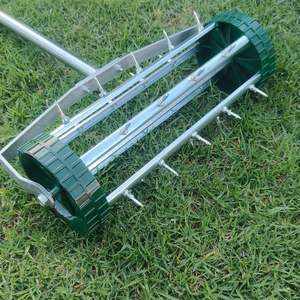 Lawn Rotary Aerator with 27 Galvanized Spikes