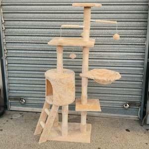 Cat tree pole (beige)