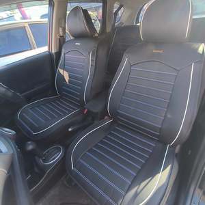 Sports Outdoors: Car Seat Cover Faux Leather Cushion 5 Seater Full Set Front Rear