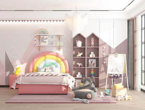 Enzo Kids Bedroom: B65 Cute Rainbow Bed bedroom set
