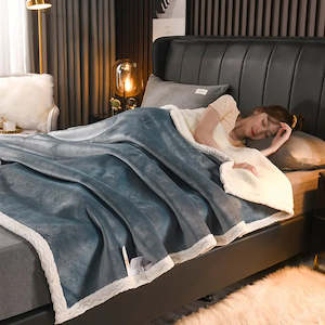 Micro Mink Blanket: Micro Mink Blanket - Light Blue