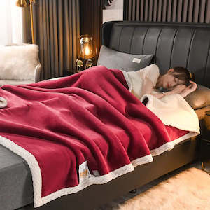 Micro Mink Blanket: Micro Mink Blanket - Rose Red