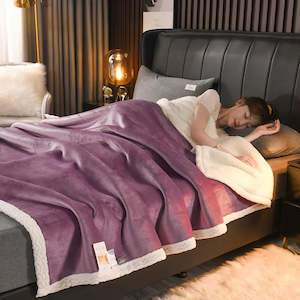 Micro Mink Blanket: Micro Mink Blanket - Dark Purple