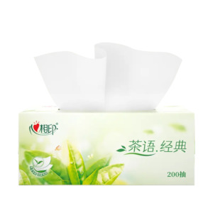 H120 Hearttex Classic Tea-Themed Box Tissue (120 Sheets, 2-Ply)