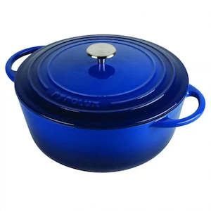 Kitchen Home: Pyrochef 28 Cm cast iron casserole - Blue