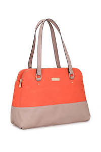 Two-Tone Multi-Compartment Tote - Free Shipping