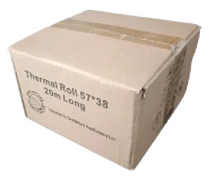Double Length Thermal Paper Rolls 57mm x 38mm 20m POS Receipt Paper 50 Rolls Carton