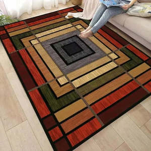 OS 21 Modern Style Premium Quality Anti slip Floor Rug - Super Outlets