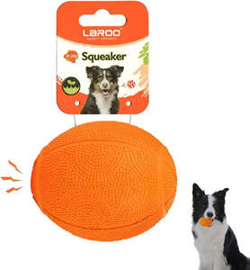 New: LaRoo Squeaker Dog Ball Sound Toy Durable Fetch Interactive Chew Toys